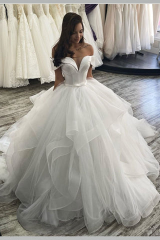 Off-the-shoulder Princess Bride Dresses ...